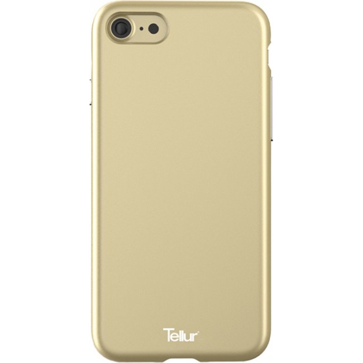 Tellur Premium Soft Solid Fusion Védőtok iPhone 8 / iPhone 7 mobiltelefonhoz, Arany