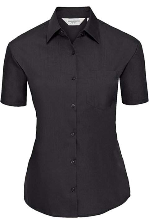 Női ing, Russell, Rövid ujjú, Fekete, 3XL