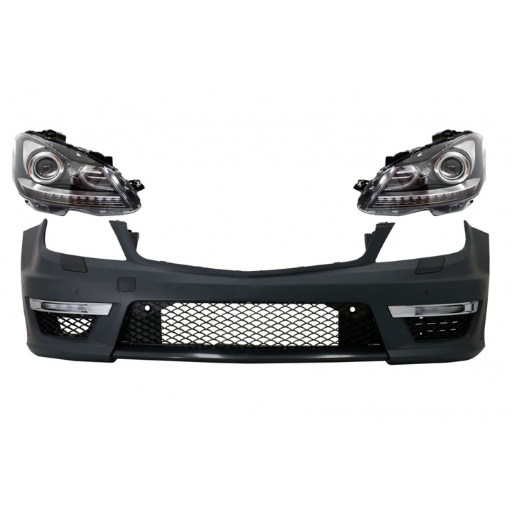 Bara Fata cu Faruri Bi-Xenon compatibil cu Mercedes C-Class W204 Facelift 2012-2014 C63 Design