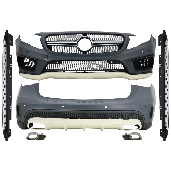 Комплект брони и прагове, съвместим с Mercedes GLA X156 2014-2016