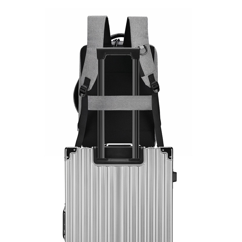 Rucsac laptop portabil, NEVERMORE, calatorie, scoala sau servici, port USB, 15.6", 43x30x13 cm, Negru