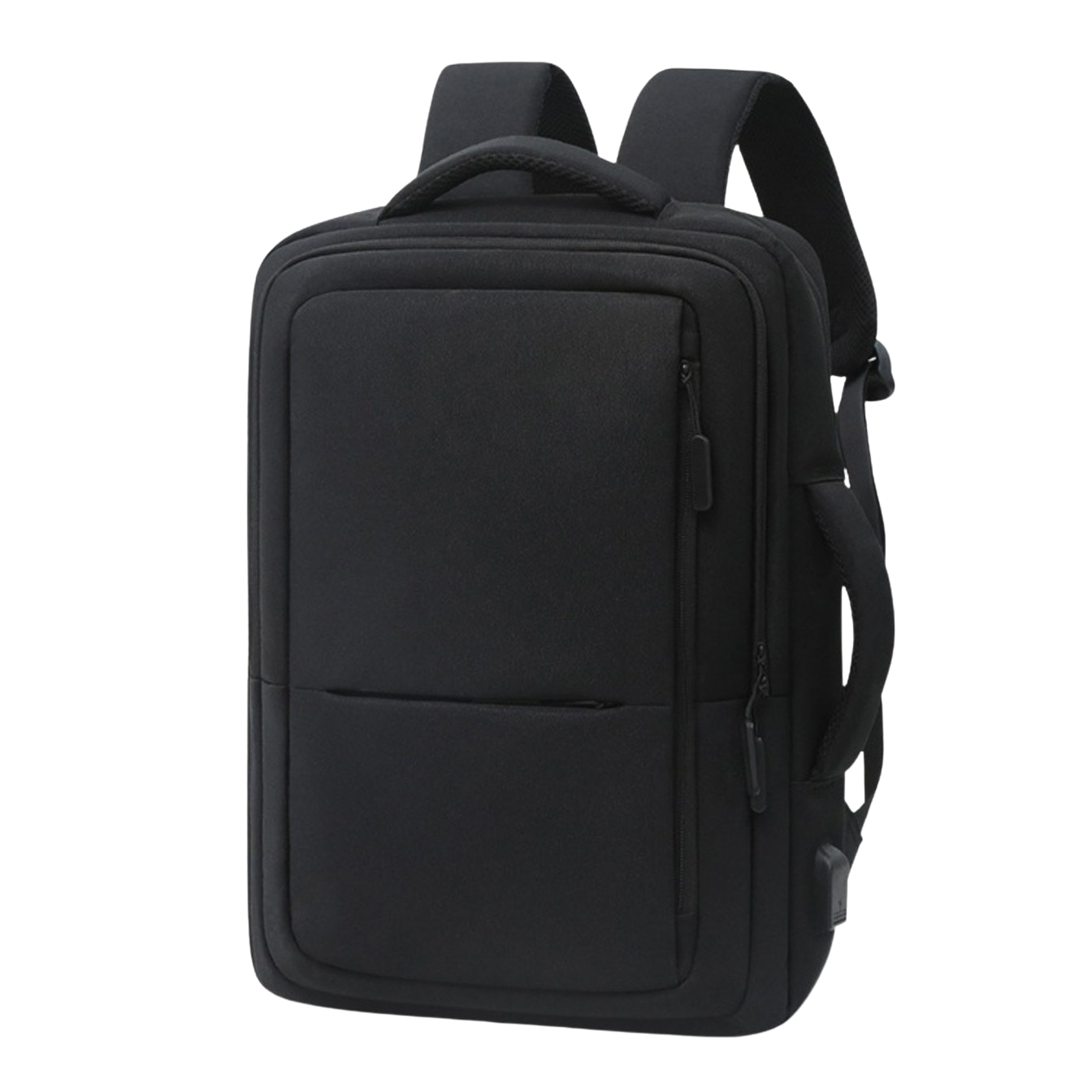 Rucsac laptop portabil, NEVERMORE, calatorie, scoala sau servici, port USB, 15.6", 43x30x13 cm, Negru