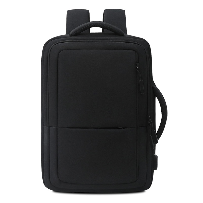Rucsac laptop portabil, NEVERMORE, calatorie, scoala sau servici, port USB, 15.6", 43x30x13 cm, Negru