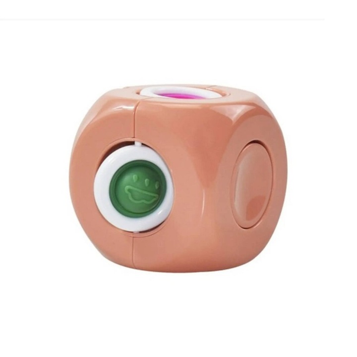 Играчка Fidget Spinner, 3 в 1 Magic Gyro, 7 см, Розов, LTOY9