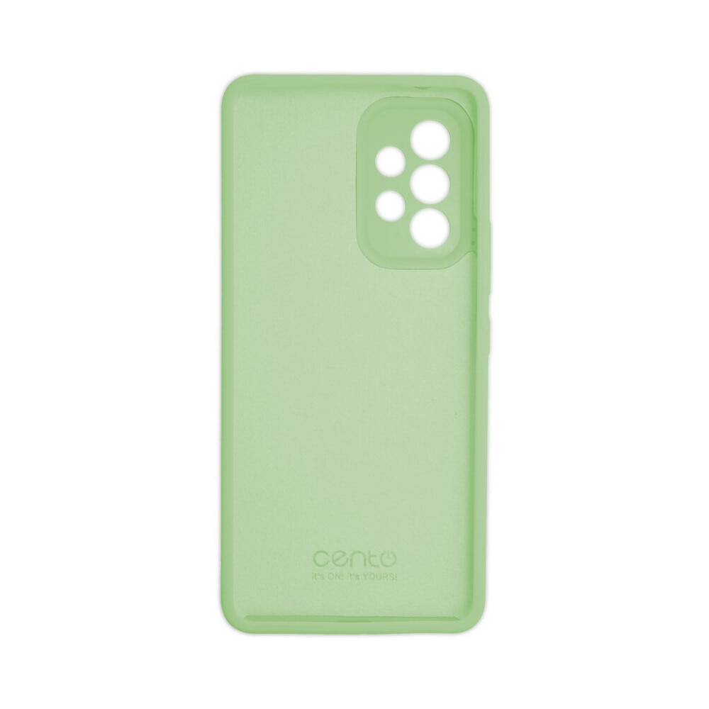 Husa de protectie CENTO Rio compatibila cu Samsung A52/A52s Lime Green Silicon Premium Mat, Slim, Anti zgarieturi, Anti soc, cu margini ridicate pentru protectia ecranului si a camerei