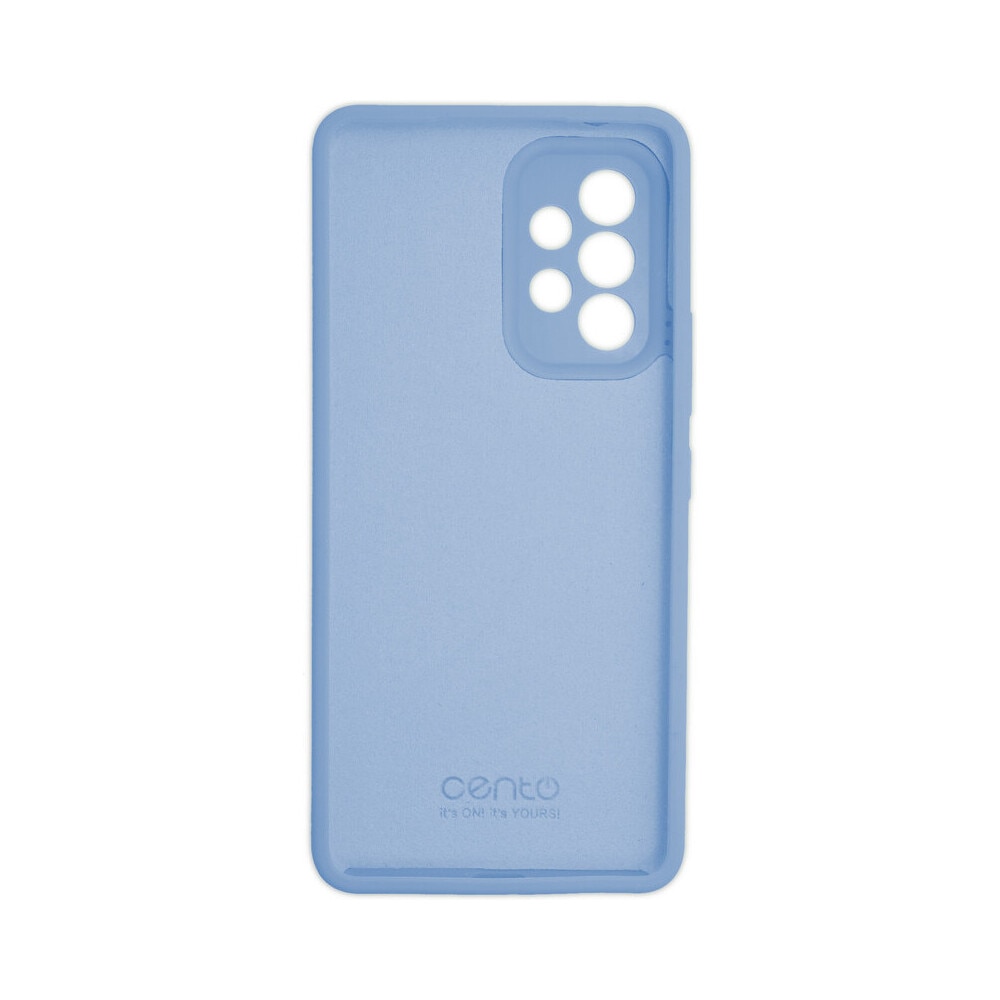Husa de protectie CENTO Rio compatibila cu Samsung A33 5G Sky Blue Silicon Premium Mat, Slim, Anti zgarieturi, Anti soc, cu margini ridicate pentru protectia ecranului si a camerei