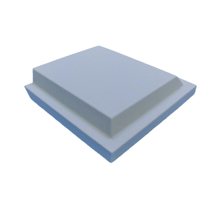 Banda de cornisa fatada B9PA, Elhare, Polistiren, 40x250x250 mm, Alb