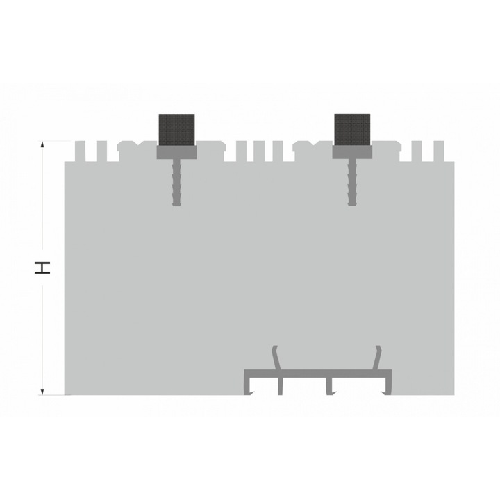 Profil de usa glisanta HST XPS TERMO PONZIO SL 1600TT cald