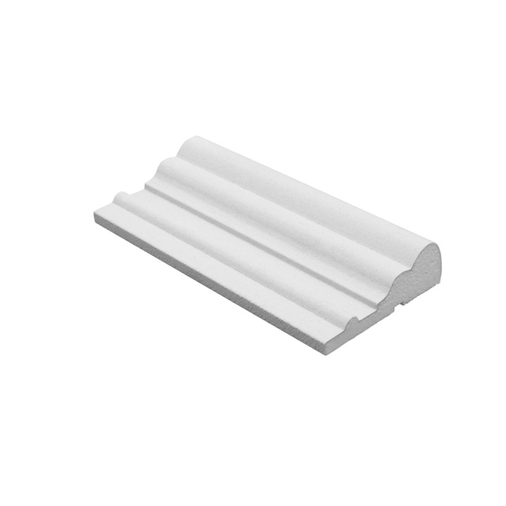 Panou decorativ ELHARE L12PB, polistiren EPS-200, alb, 140x45x2000mm