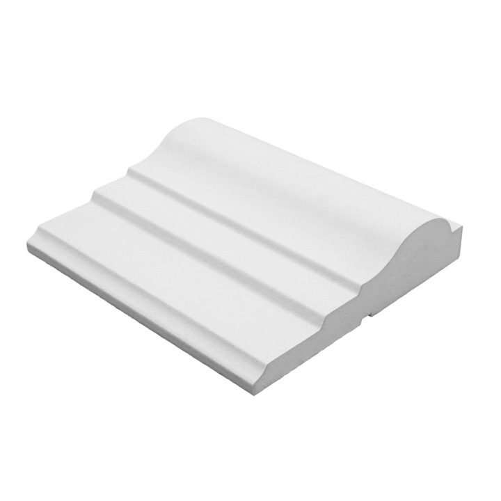 ELHARE L104PB фасадни корнизи, EPS-200 полистирен, 250x60x2000mm, бял