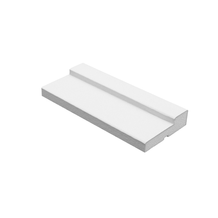 Panou decorativ ELHARE, Polistiren, Rezistent la Intemperii, Alb, 140x45x2000mm