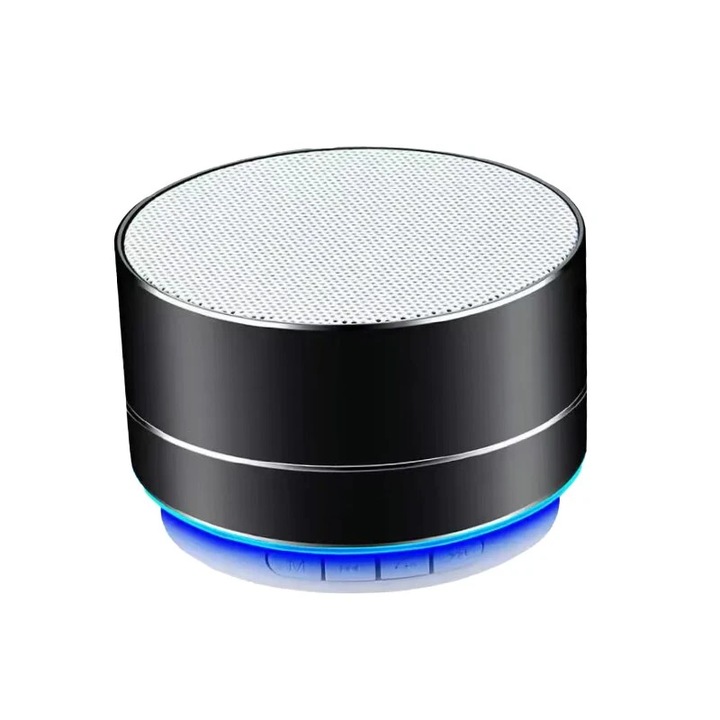 Boxa mini portabila Bedex®, cu tehnologie Bluetooth, sunet de inalta precizie, Radio Incorporat, conexiune Wireless, port USB, fabricata din aluminiu