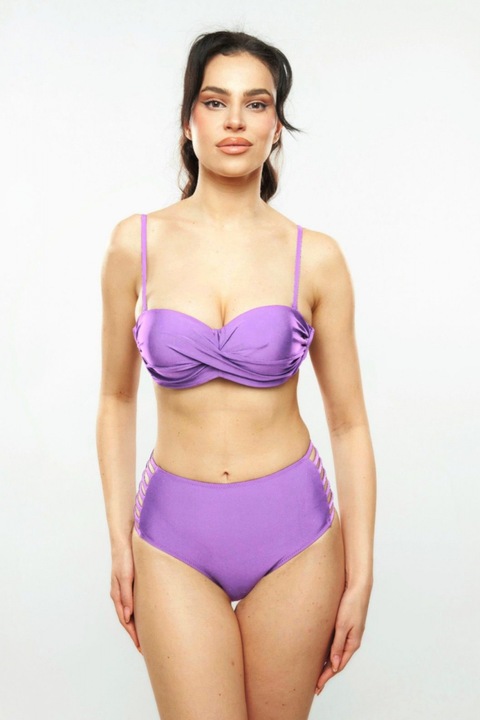 Бански Push-up лилав със слип с висока талия Marbella Embody 4961, Лилав