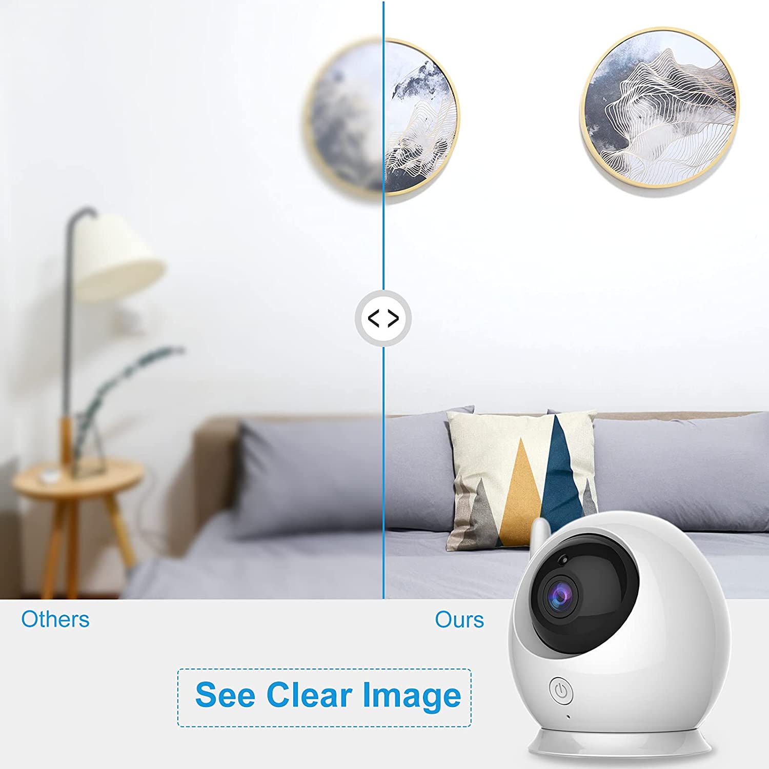 Camera de supraveghere, Pentru interior, Wireless, Alb - eMAG.ro