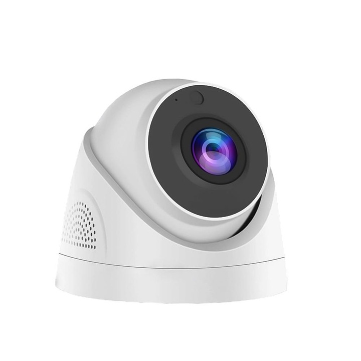 Camera de supraveghere, ABS, Interior, HD, Wi-Fi, Alb