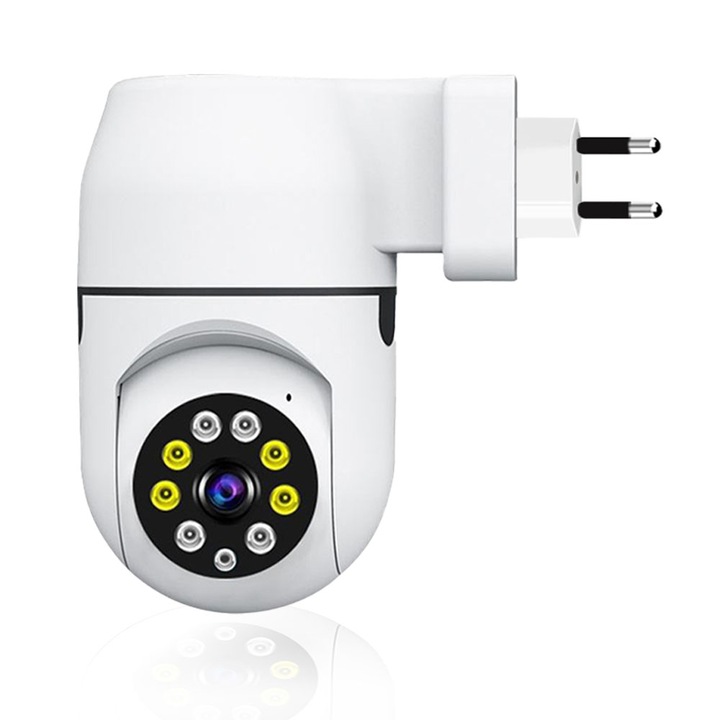 Camera de supraveghere, ABS, Exterior, Wi-Fi, Negru