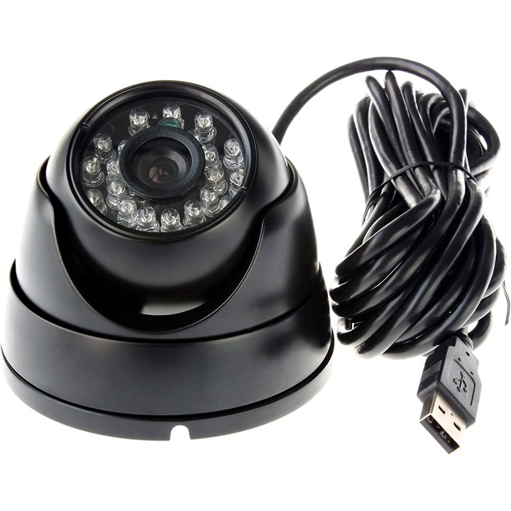 Camera de supraveghere, ABS, Wi-Fi, Interior, Alb