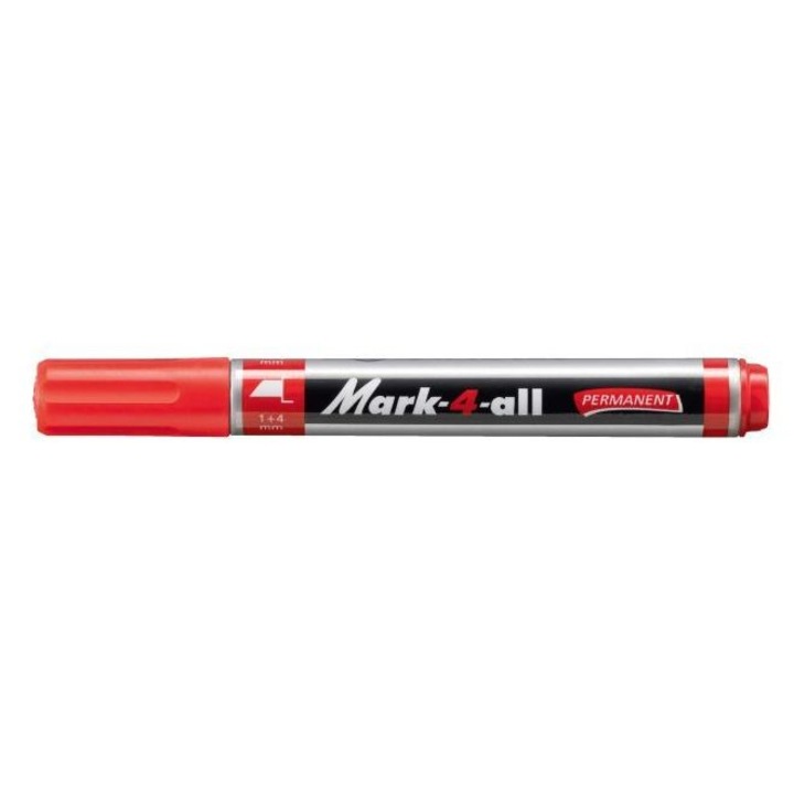 Marker permanent Stabilo Mark-4-all, 653, rosu