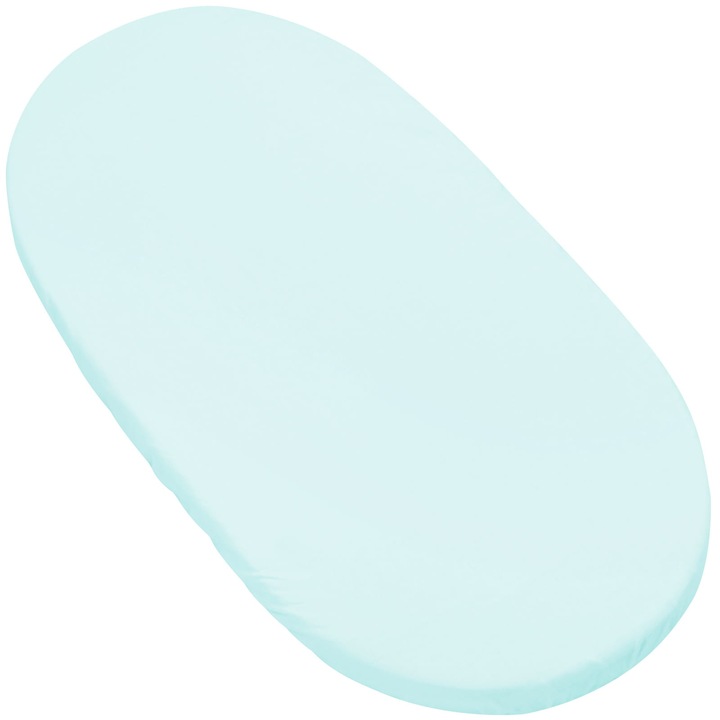 Cearceaf cu banda elastica, Jukki, Bumbac, 80x40CM, Mint