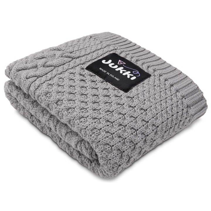 Patura, Jukki, Lana/Acril, 100x85CM, Gri