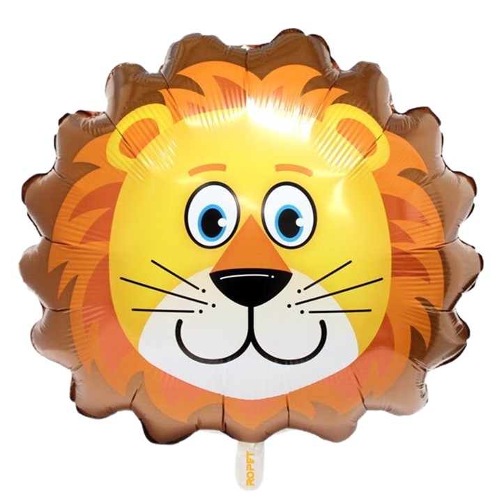Balon folie, forma cap de leu, 63.5cm, Ropet