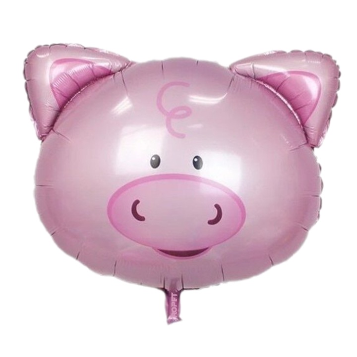 Balon folie, forma cap de purcelus, 63.5cm, Ropet