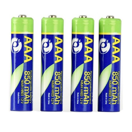 Gembird AAA elem (R3), 1,2V NiMH 850mAh, 4 db, EG-BA-AAA8R4-01 - eMAG.hu