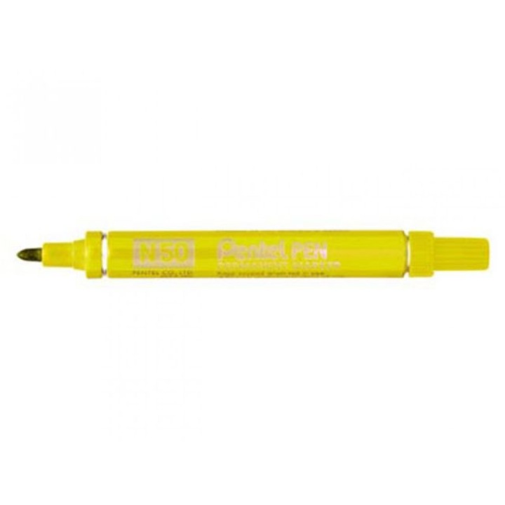 Маркер Pentel, кръгъл връх, 4,5 мм, жълт