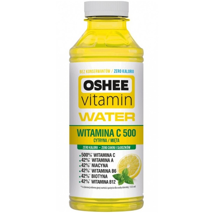 Pachet promo: 6 x Bautura necarbogazoasa Oshee Vitamin H2O - C500, pet 0.555l