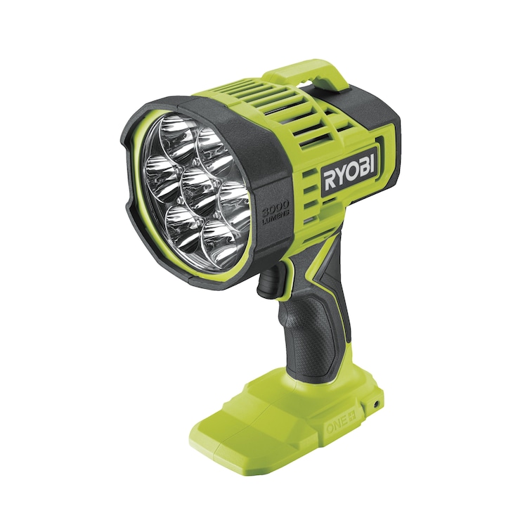 Акумулаторна лампа, Ryobi, Жълта, 18V