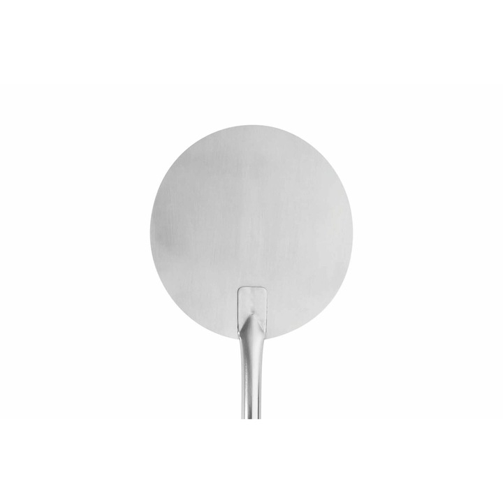 Paleta pentru preparare pizza, rotunda, plina, din otel inoxidabil, diametru 20 cm, lungime 150 cm