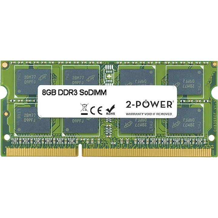 Memorie laptop 2-Power, 8GB DDR3L, 1600Mhz, 1.35V, SoDIMM