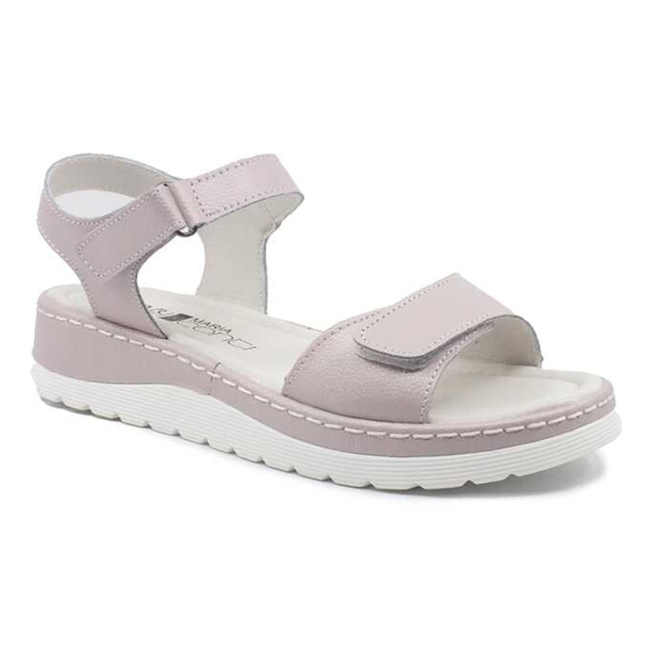 Sandale dama din piele naturala Maria Conti cu talpa groasa trendy barete cu scai cu brant moale Q4