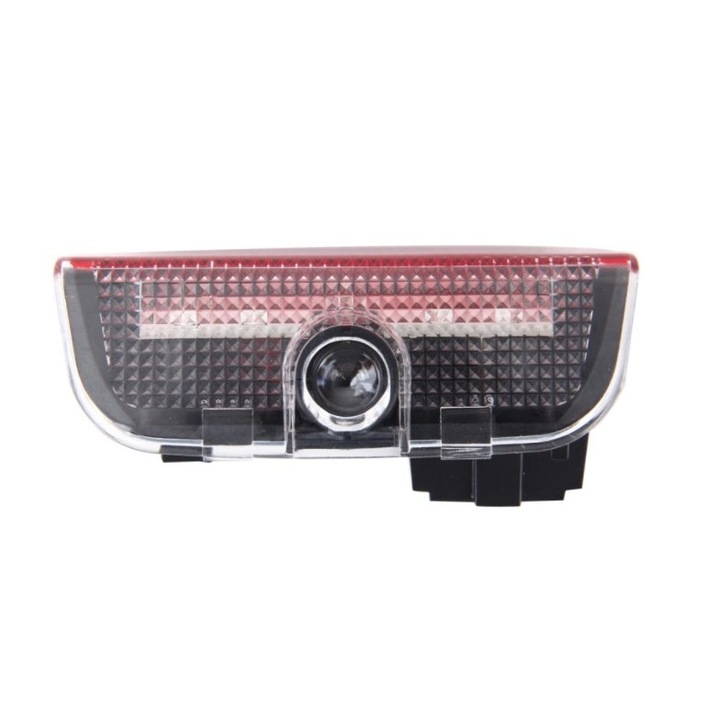 Set 2 Holograme LED cu Logo Skoda pentru Portiere