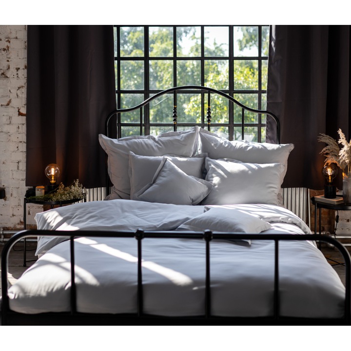 Lenjerie de pat BASIC GREY, 140x200cm + 1x 50x60cm
