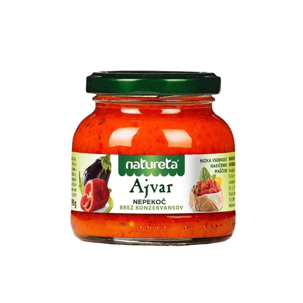 Zacusca ardei rosu si vinete Ajvar, Natureta, 290 g - eMAG.ro