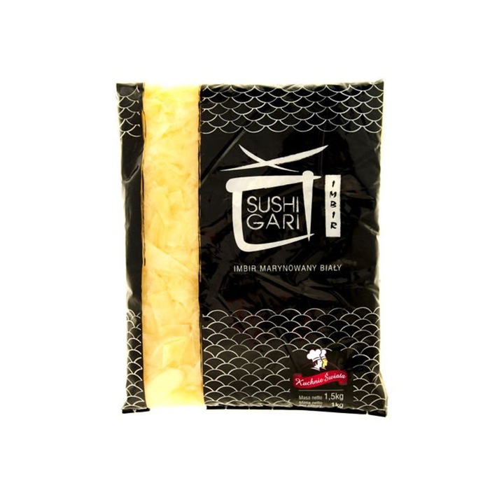 Ghimbir marinat pentru Sushi Alb, 1kg