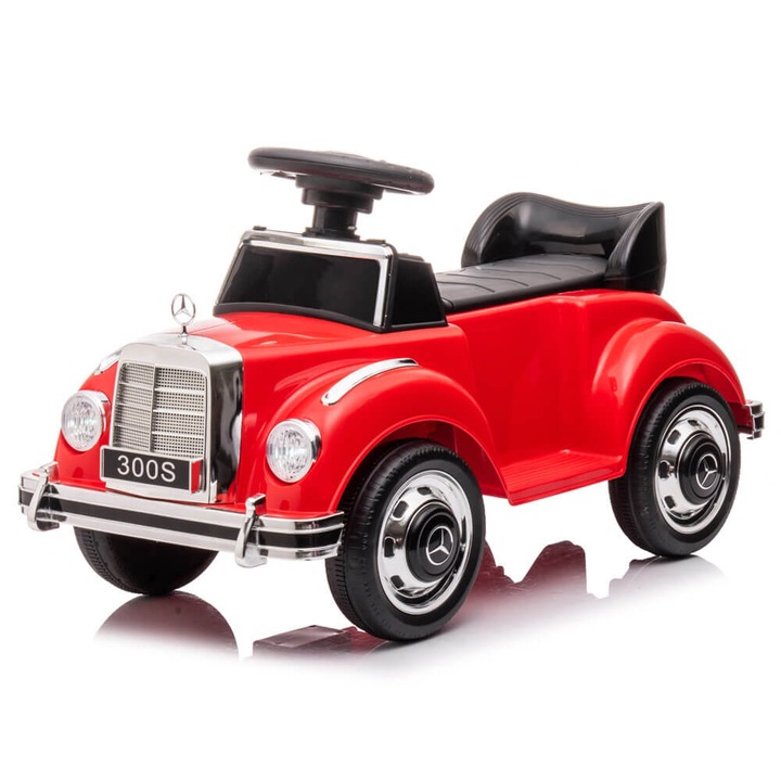 Masinuta electrica de epoca Mercedes 300S ride on, Rosu