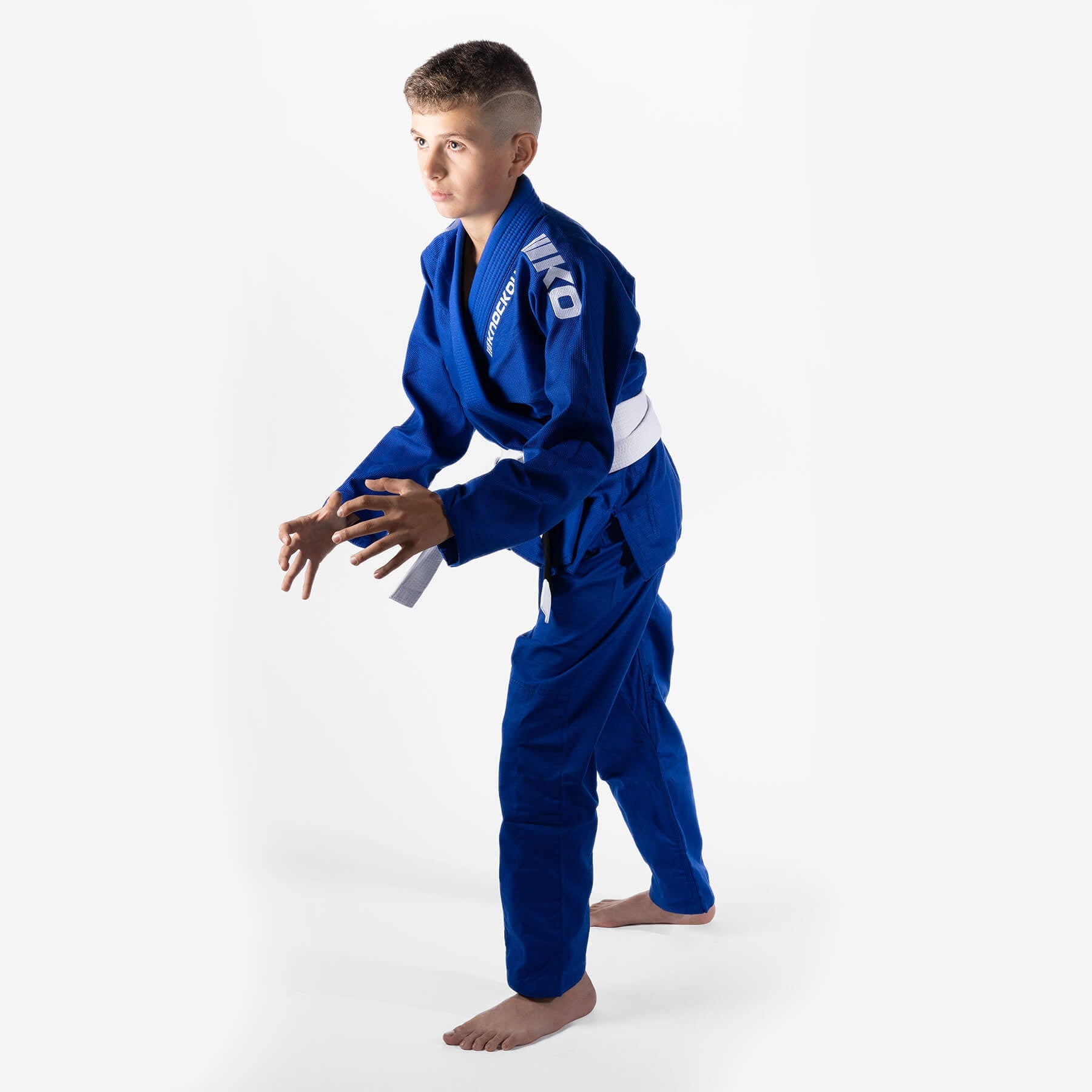 Кимоно Knockout Bjj Kids, синьо V2, K1 (S) - eMAG.bg