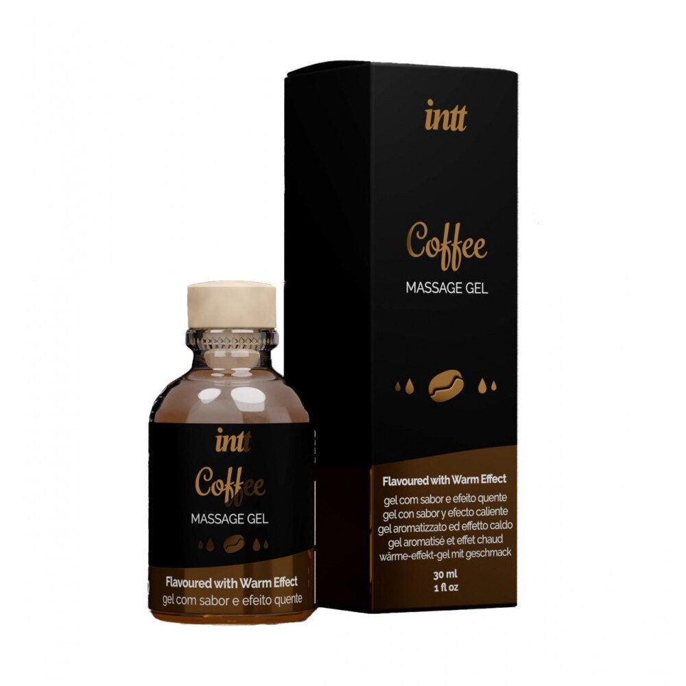 Gel INTT COFFEE efect 4 in 1 - masaj erotic, sex oral, excitare si  cresterea libidoului, lubrifiant, cu efect de incalzire, 30 ml