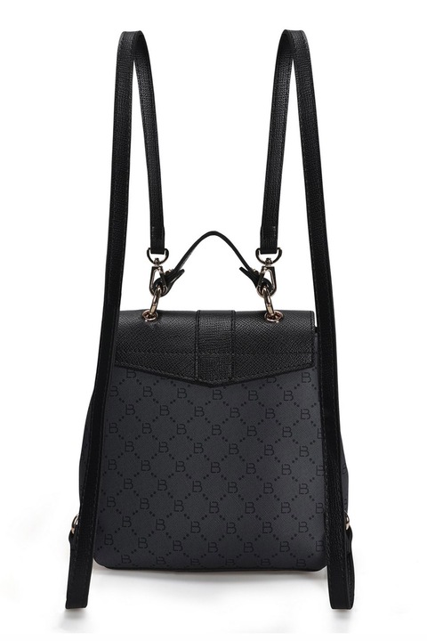 Lucky Bees, Rucsac de piele ecologica, Negru, Gri