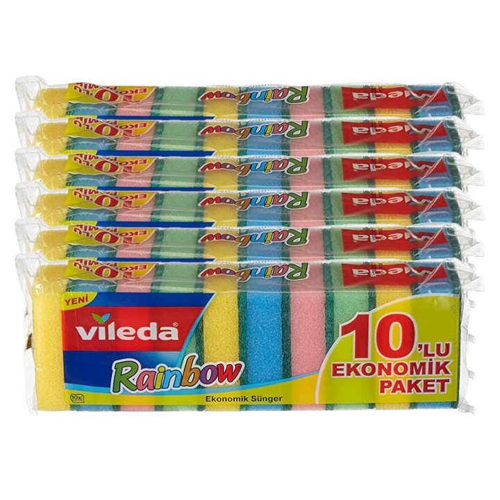 Set 6 x 10 Bureti de Vase Vileda Rainboe