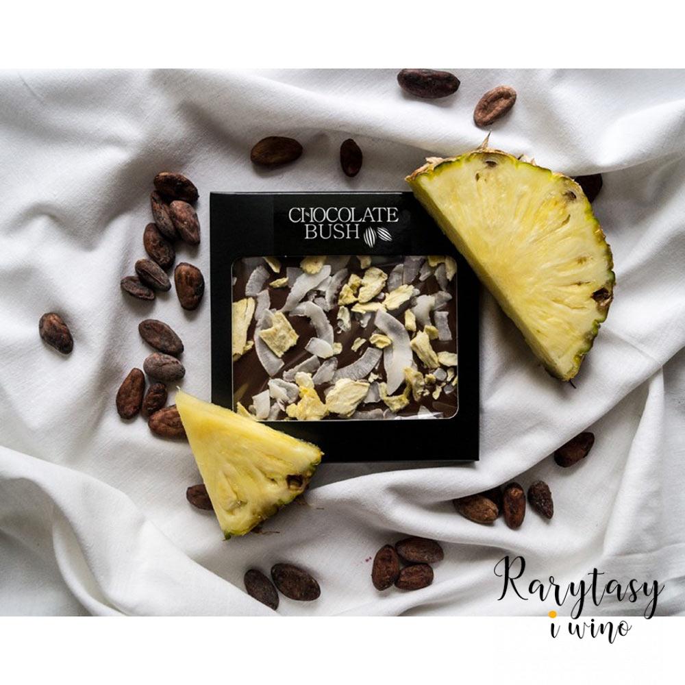 Млечен шоколад, ананас на люспи и кокос, Chocolate Bush, 85g - eMAG.bg