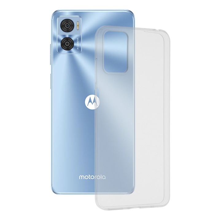 Кейс за Motorola Moto E22 / Moto E22i, Techsuit Clear Silicone, Transparent