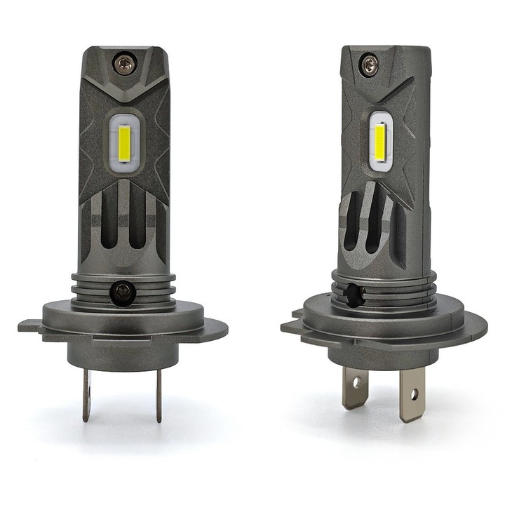 Autó LED izzó, motoLEDy, H7, 4000lm, 5500K fehér, CANBUS, E4 homologizáció, CSP, 10-16V, szett 2 darab, tompított/távolsági fényszóróhoz, ködlámpához, kanyarfényhez, hibamentes, vakításmentes, passzív hűtés, 50 000 óra élettartam