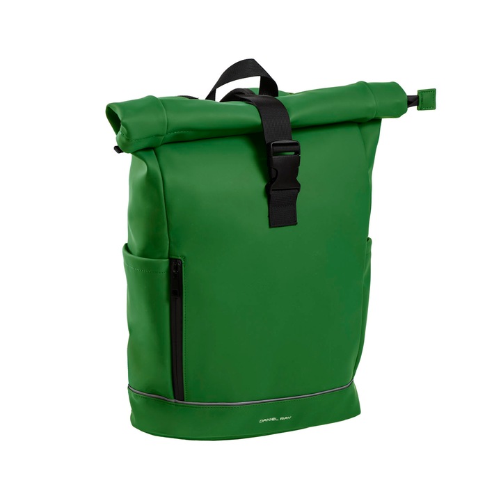 Rucsac unisex impermeabil, pentru laptop de 15.6 inch, Daniel Ray, seria Highlands M, Verde mar