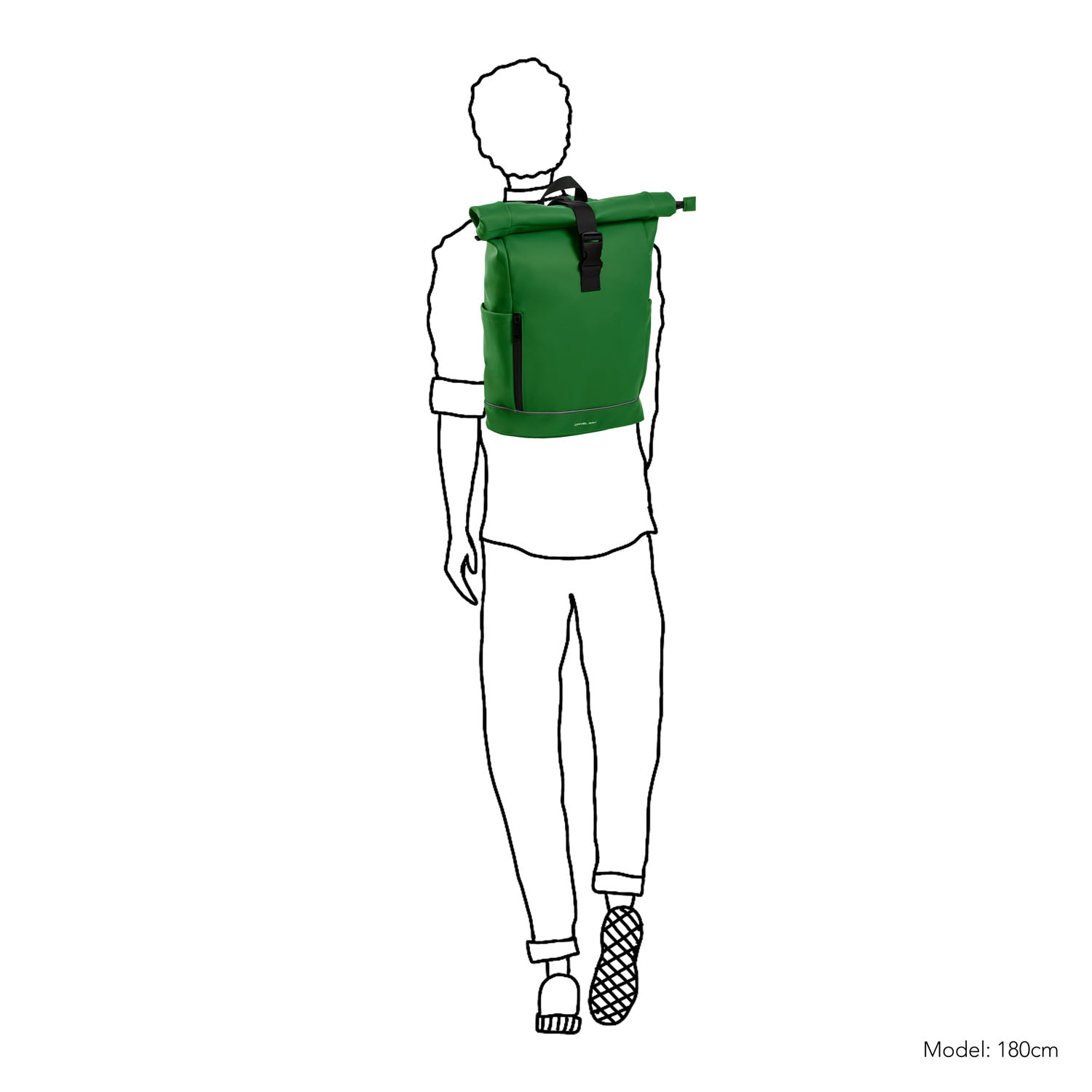 Rucsac unisex impermeabil, pentru laptop de 15.6 inch, Daniel Ray, seria Highlands M, Verde mar