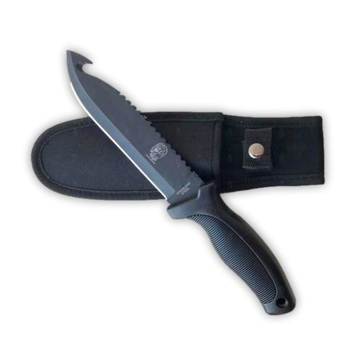 Cutit Cougar Military Style Black III, din otel inoxidabil, 27 cm