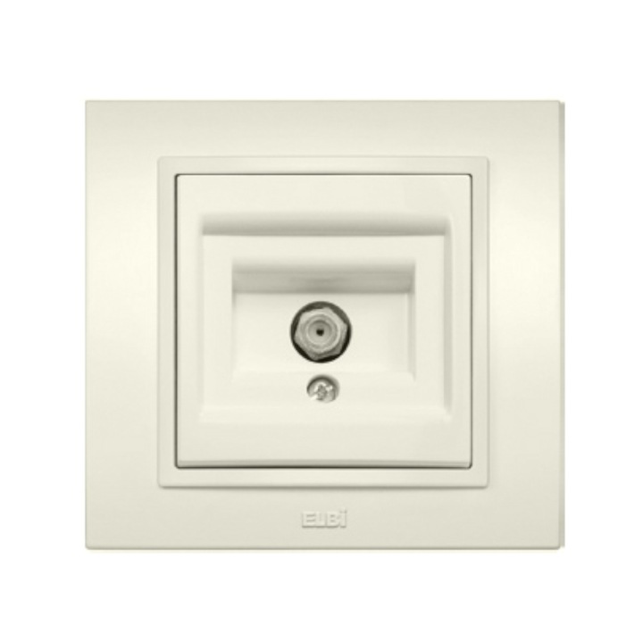 Priza TV Satelit Conector F Elbi Zena ST Crem