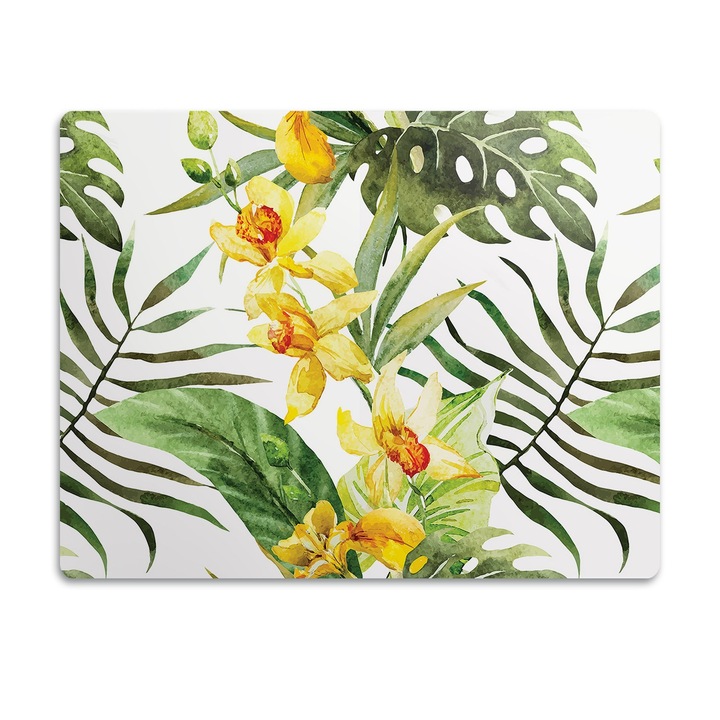 Covor PVC. Tulup. Vinil. Frunza Exotica. Verde. 90x60 cm. 010250340030100006730